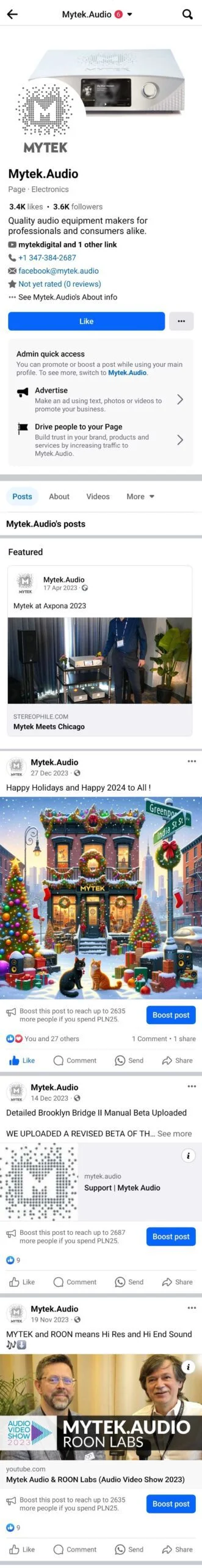 Bronlo Social Media case studies Mytek vertical